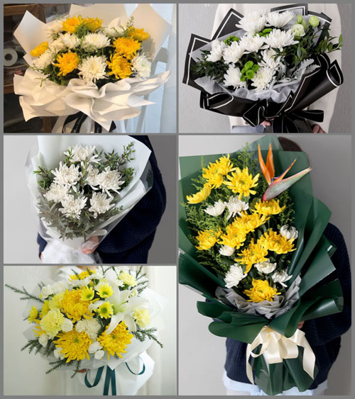 广东潮州市饶平县新圩镇白事花束代送